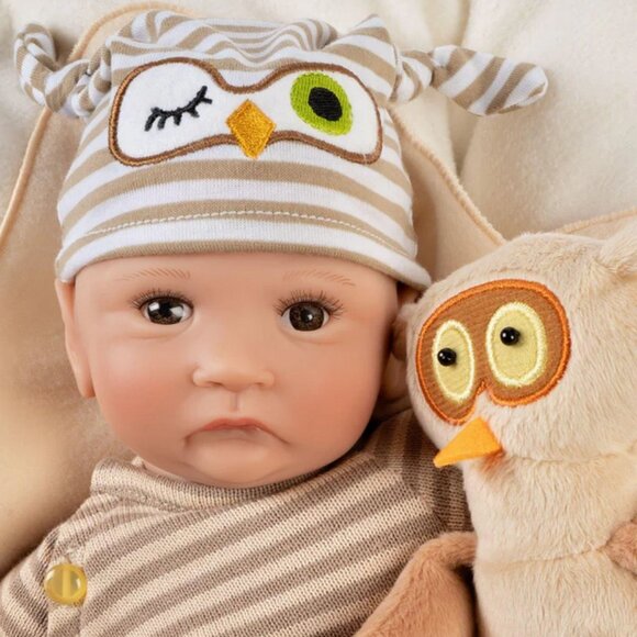 Paradise Galleries Hoot! Hoot! 15" Preemie Doll | New In Box - Picture 5 of 7